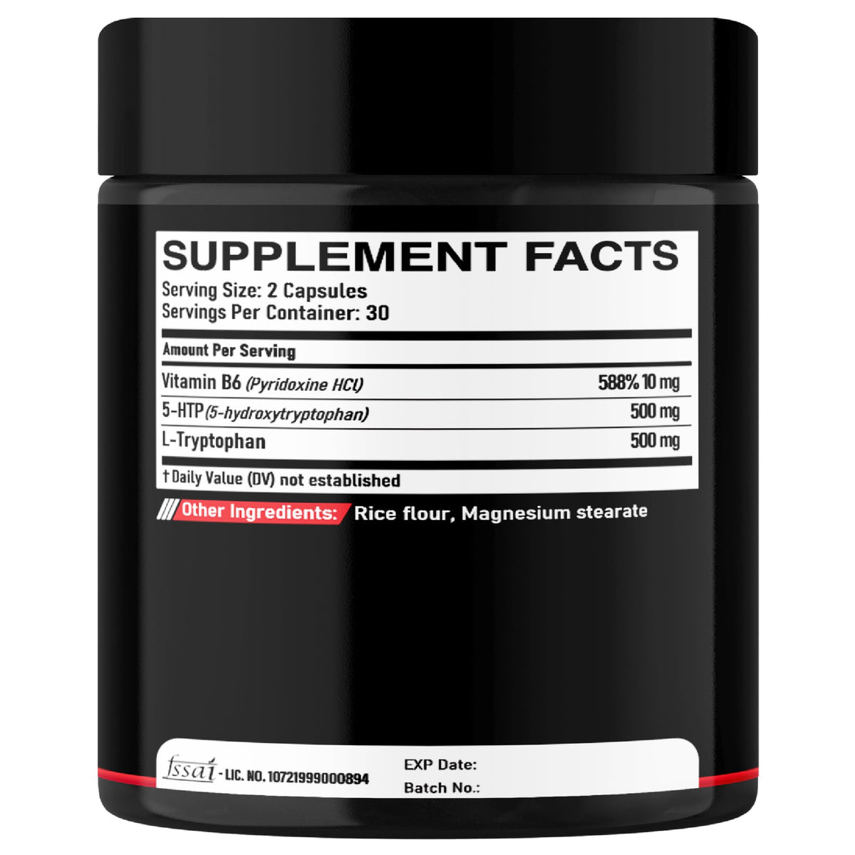 DEDICAD 5 HTP Supplement 1010mg - 60 Capsules - 3in1 Combined with Vitamin B6, L-Tryptophan - Comfortable Mood, Brain Health, Body Management & Immune System Support DEDICAD buy supplements Au