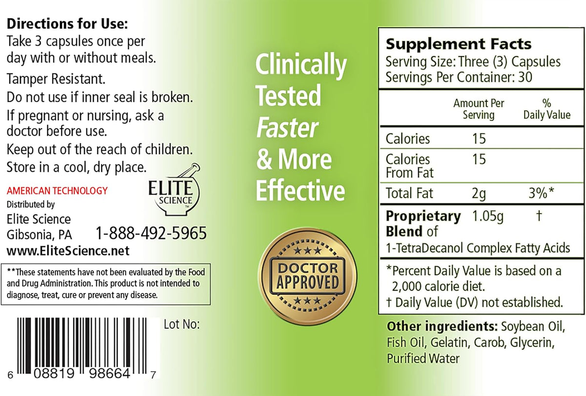 1Tdc Joint & Muscle Health 90 Soft Gels Formulated To Provide Complete Body Relief Enhanced With 1Tetradecanol Complex To Promote Natural Joint Flexibility Safe & Effective