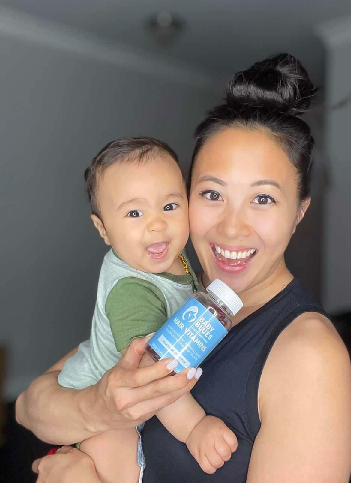 Baby Blues Postpartum Hair Loss Vitamins - Passion Fruit Gummies with Biotin, Collagen, & Folate - PrimeBioHealth - canada supplements