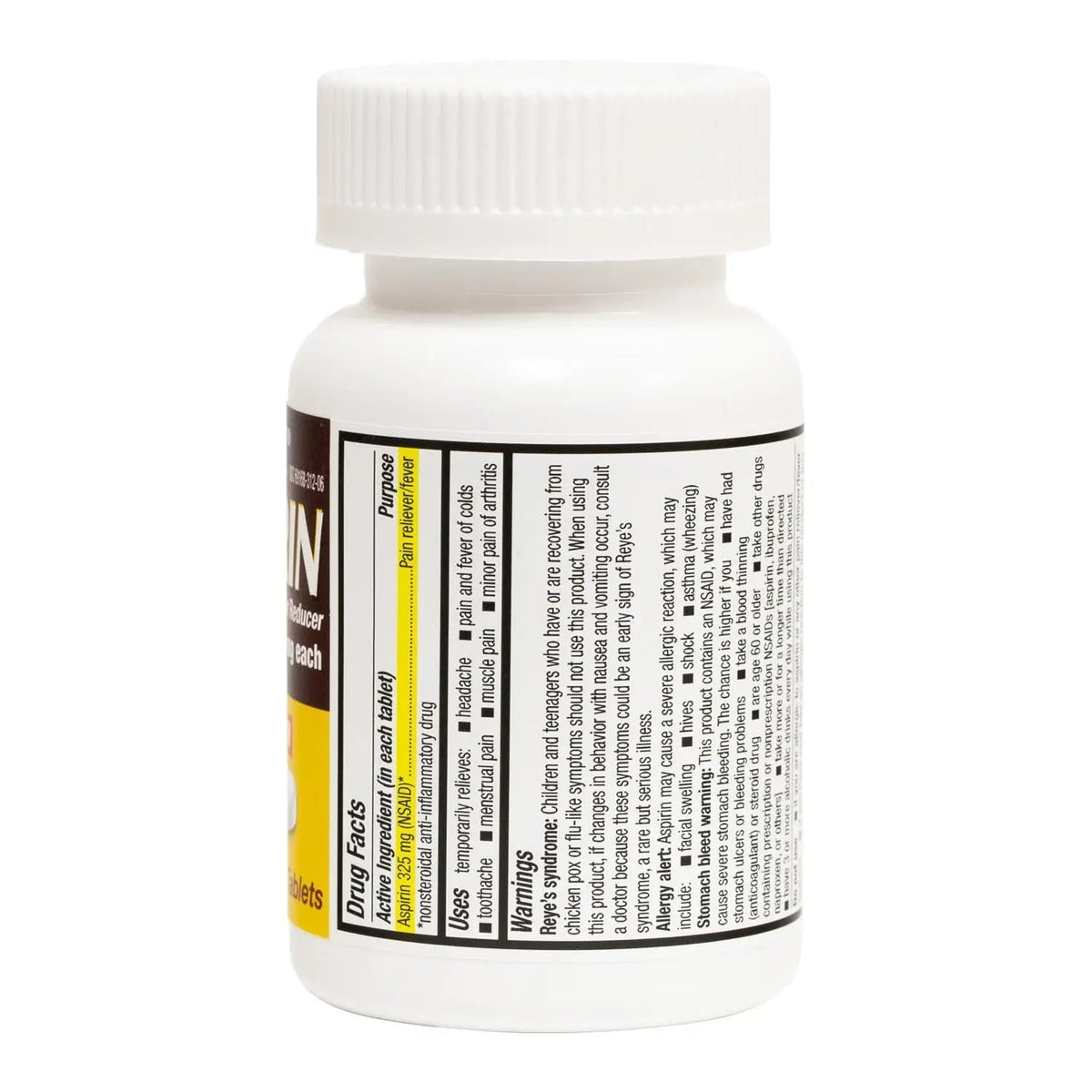 HealthA2Z® Aspirin 325mg | Uncoated Tablets |Original Strength | Pain Reliver |Fever Reducer | Compare to Bayer® Active Ingredients… (120 Counts) - PrimeBioHealth - canada supplements