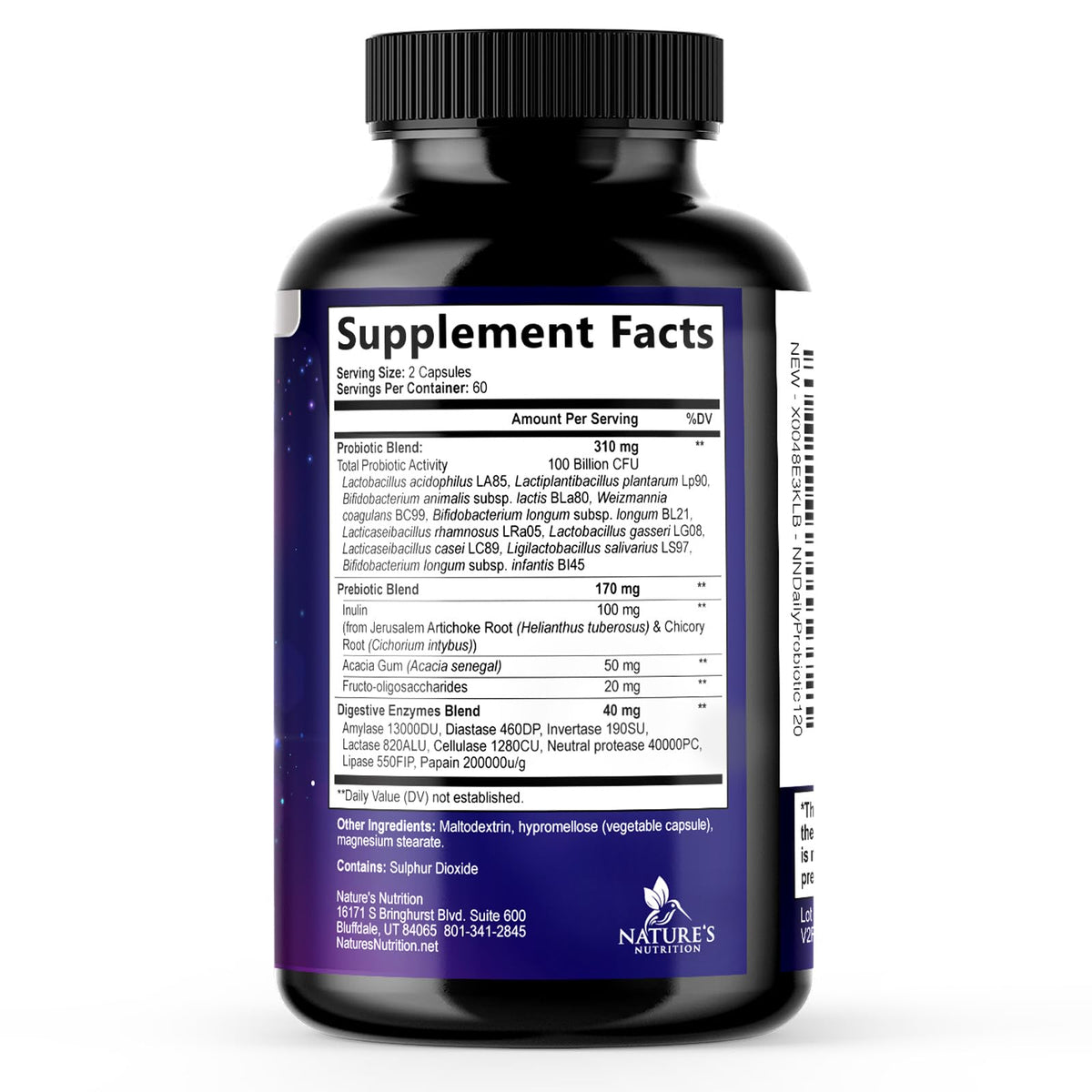 Probiotics 100 Billion CFU Per Serving - 10 Premium Strains + Prebiotics - Best Probiotic Supplement for Women & Men - Supports Immune, Digestive Health, - PrimeBioHealth - canada supplements