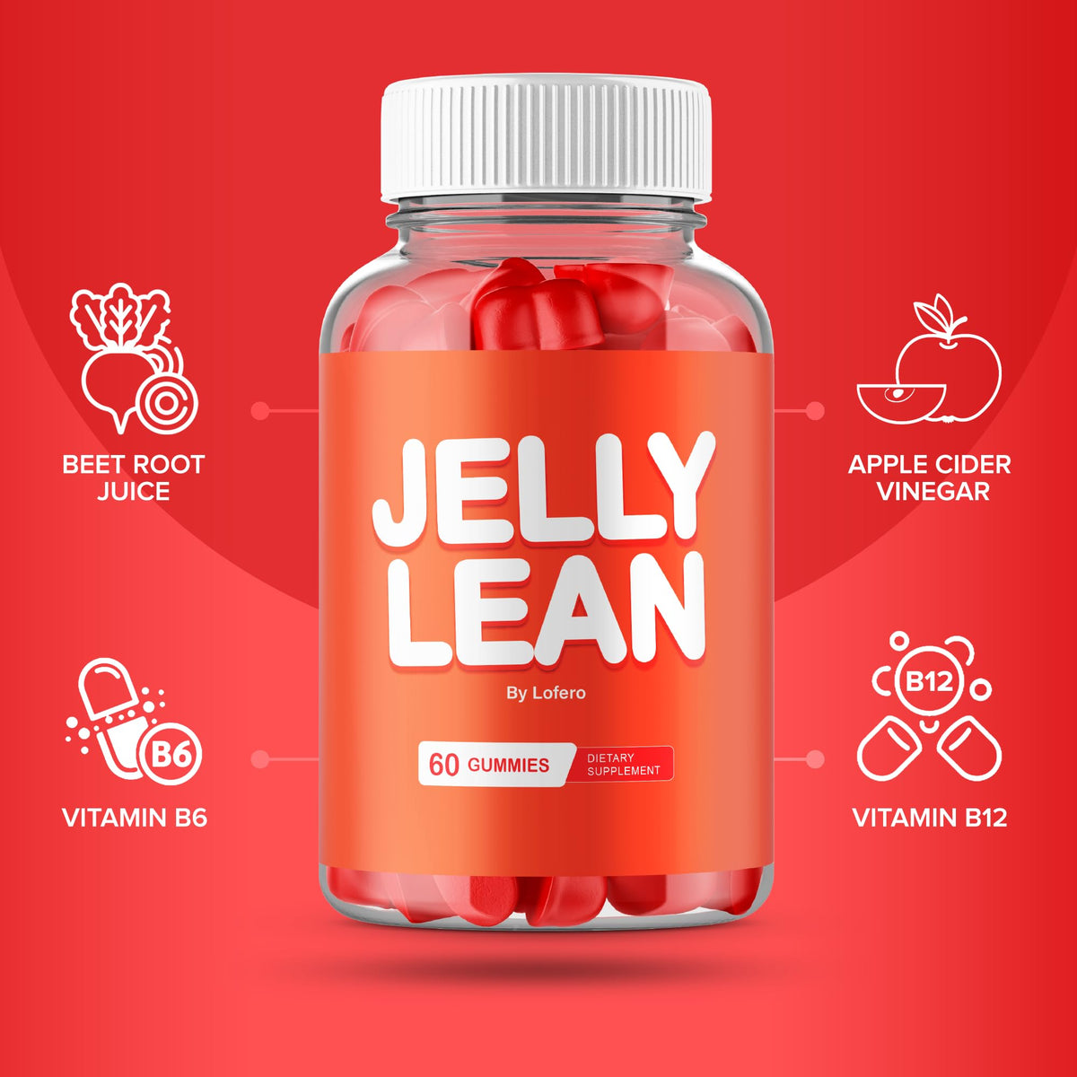 (2 Pack) Jelly Lean Gummies, JellyLean Gummys Loss Support Formula, Premium All-Natural Ingredients Advanced Maximum Strength for Overall Health & Wellness Supplement - PrimeBioHealth - canada supplements
