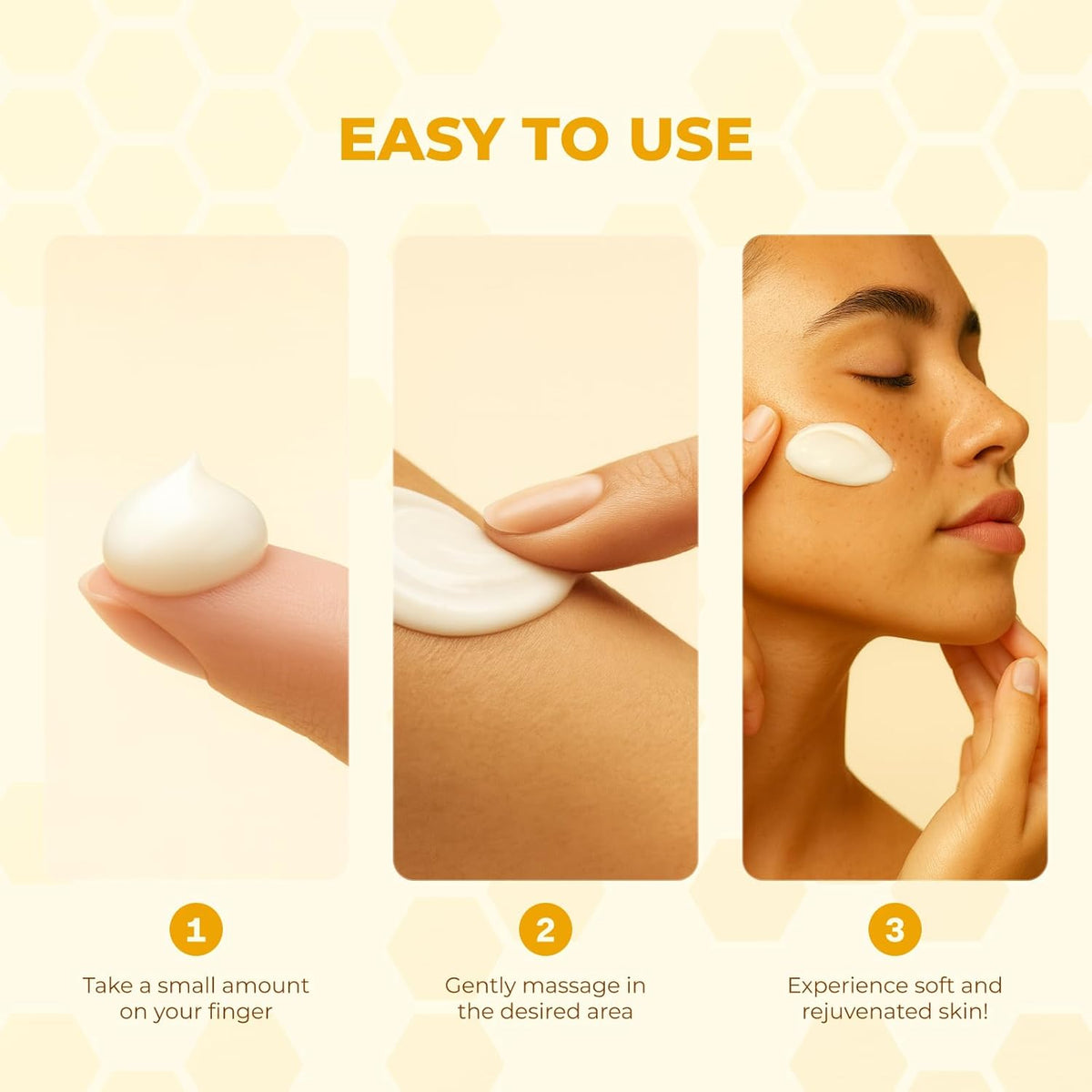 MONIER Bee Venom Cream | Hydrating, Smoothing, Firming, Wrinkle-Reducing | Comprehensive Bee Venom Skin Treatment Cream (Enhanced Formula)