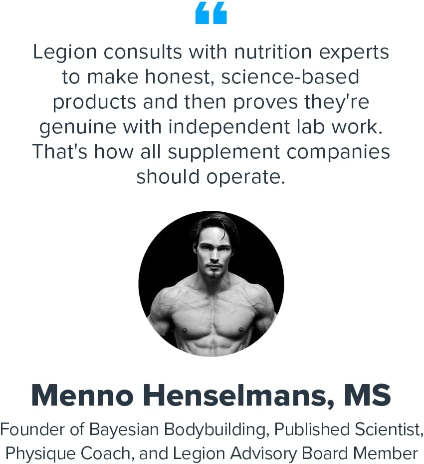 LEGION Peak Caffeine and L Theanine Pills - 200 mg Natural and Organic L Theanine Caffeine Supplement for Smooth Energy, Focus and Cognitive Performance - Vegan, Non GMO - 60 Servings