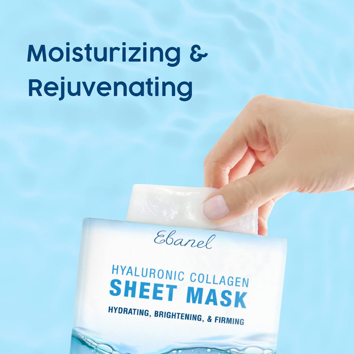 Ebanel Bundle of 15-Pack Collagen Face Mask, and Charcoal Peel Off Face Mask