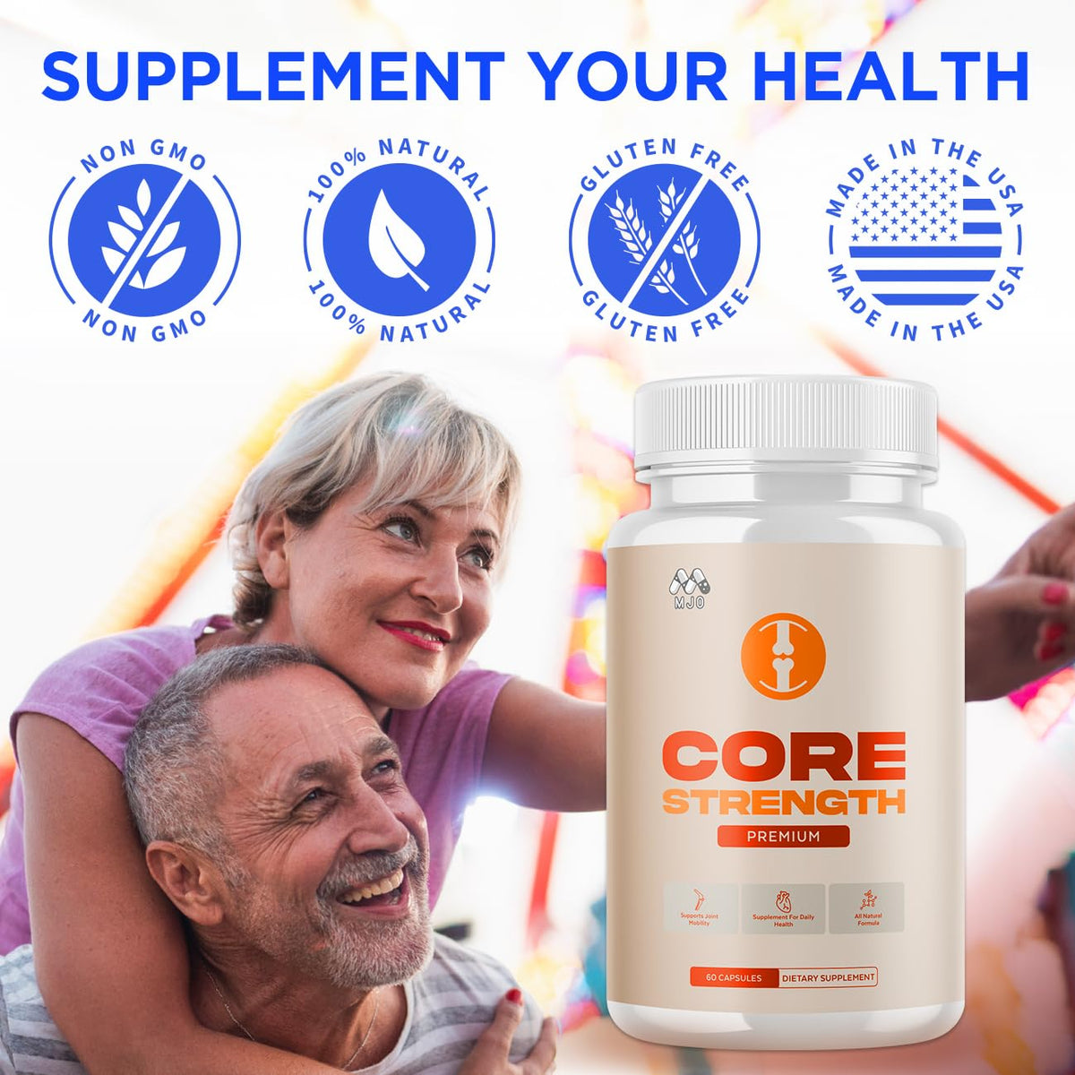 (2 Pack) Core Strength Supplement for Joint Support, Official Core Strength Joint Pills with All Natural Ingredients, Advanced Health & Wellness Support with Max Strength Multivitamins (120 Capsules) MJOBuy Supplements Australia