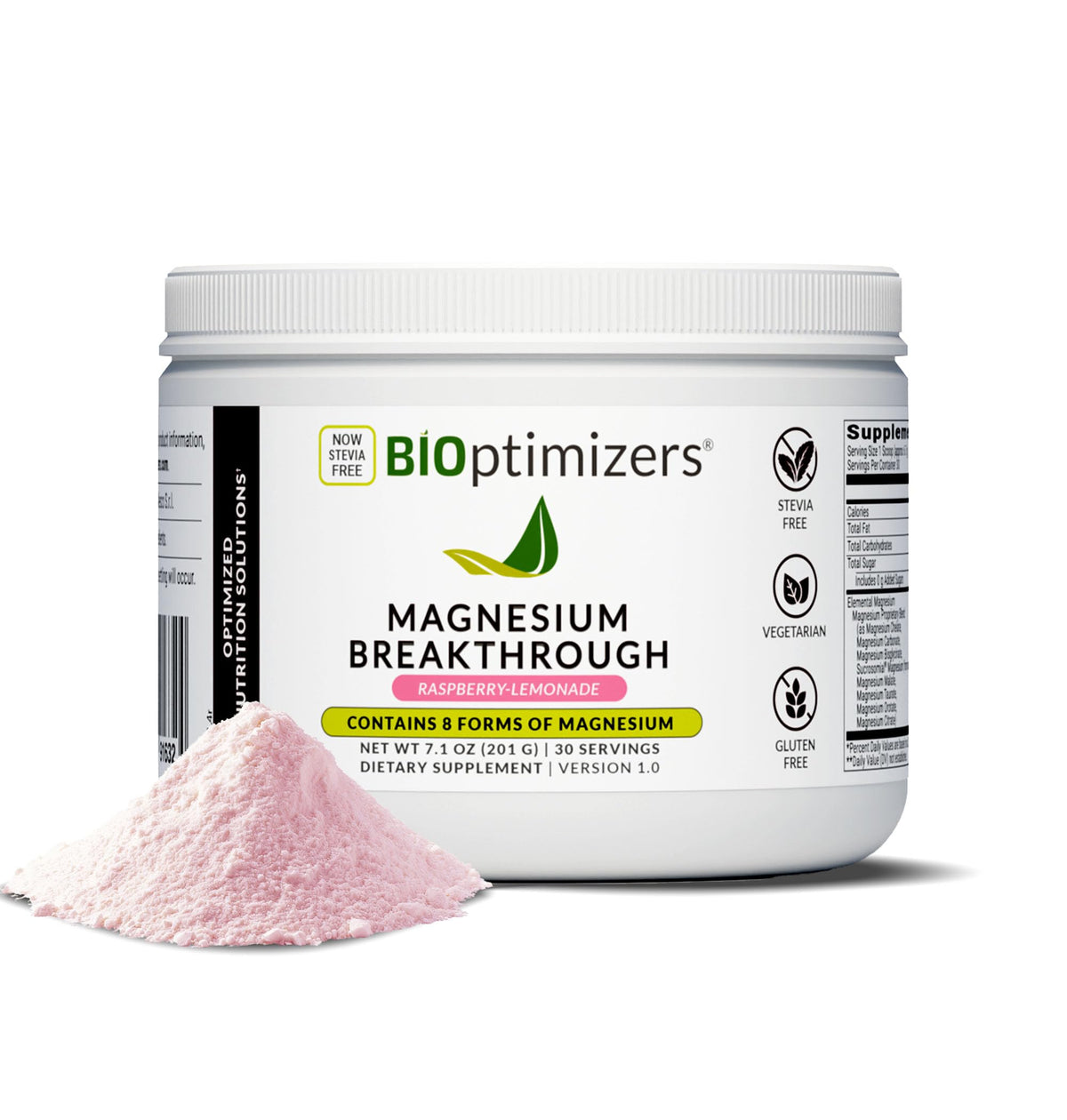 BIOptimizers Magnesium Breakthrough Drink - 8 Forms of Magnesium, Electrolytes, Sleep Health, Stress, Muscle Recovery, Heart Support | Glycinate,