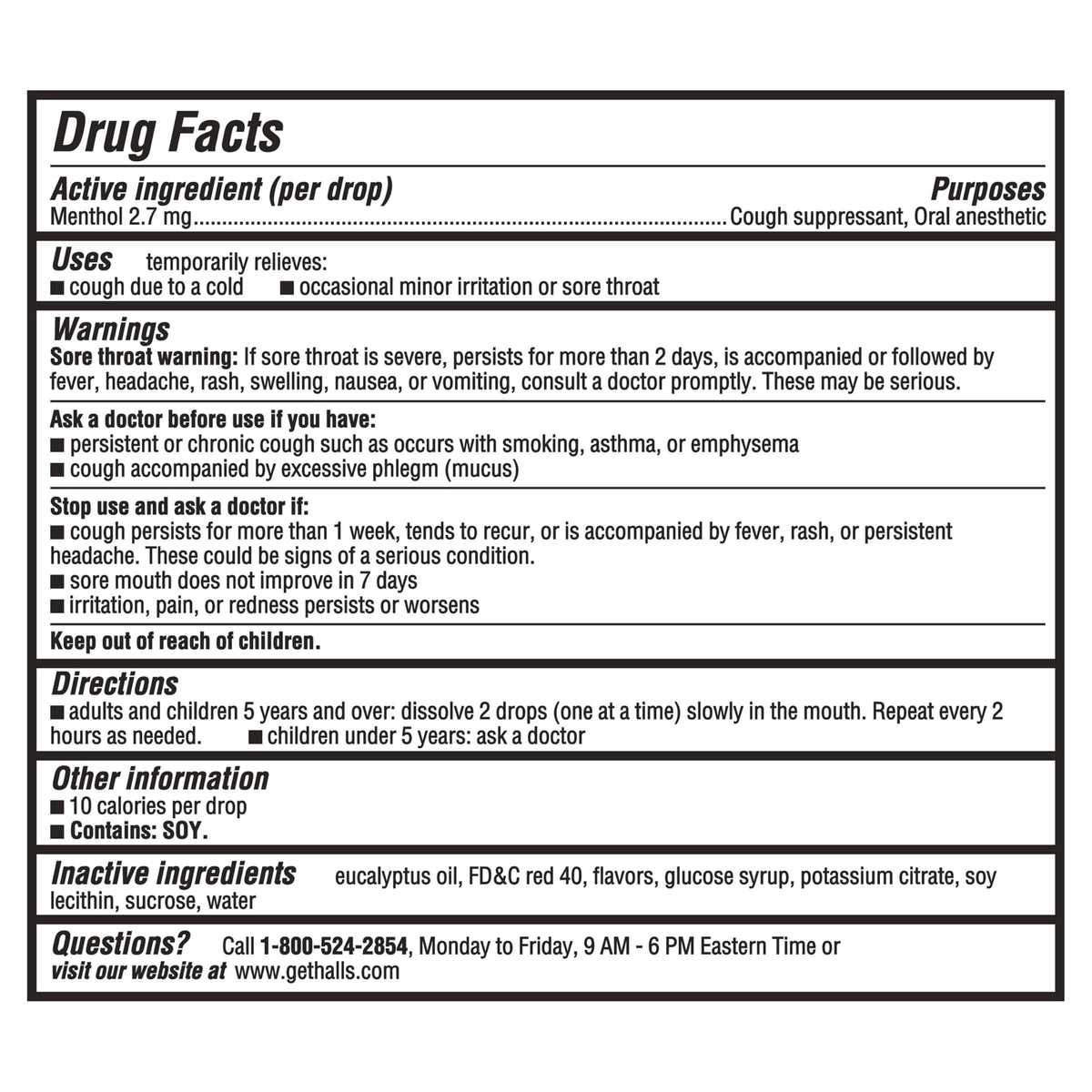 HALLS Throat Relief Strawberry Cough Drops, Value Pack, 80 Drops
