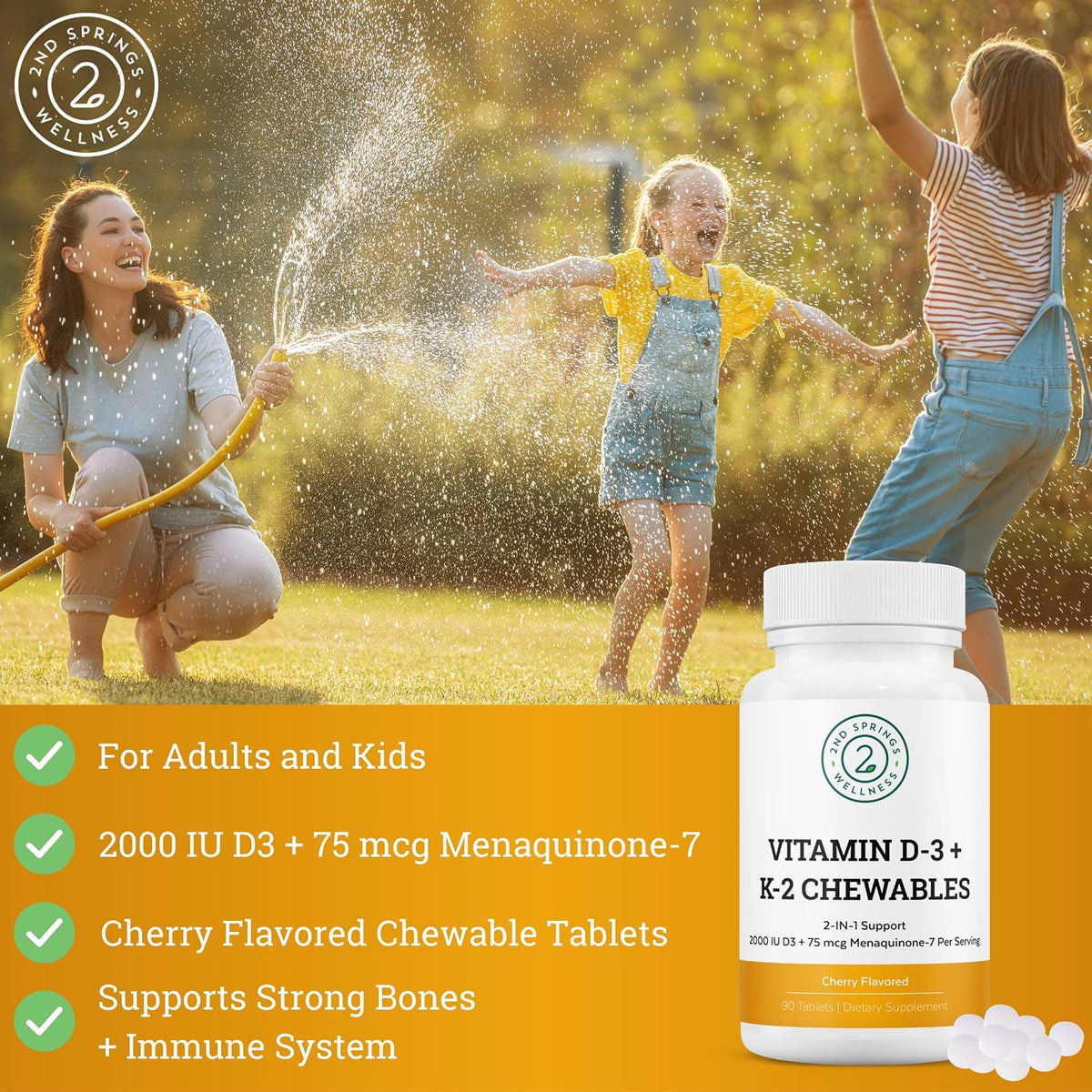 Men's Health Vitality Bundle: Brain Support Complex, Men's Daily 7 Essentials, and Vitamin D3 + K2