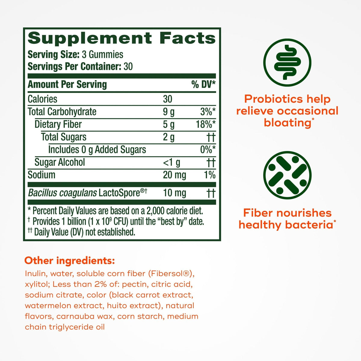 Align Probiotic, Probiotics + Fiber Gummies, Probiotics Help Relieve Occasional Bloating*, Fiber Helps Support a Healthy Digestive System - PrimeBioHealth - canada supplements