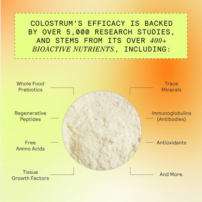 ARMRA Colostrum Powder | Unflavored | Gut Health & Bloating | Skin & Hair | Immunity | Keto, Gluten & Fat-Free | 30 Servings - PrimeBioHealth - canada supplements