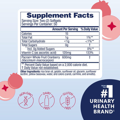 AZO Cranberry Pro, Cranberry Pills for Women & Men, 600mg Pacran, Made with Concentrated Whole Fruit Cranberry Powder to Help Cleanse and Protect The Urinary Tract - PrimeBioHealth - canada supplements