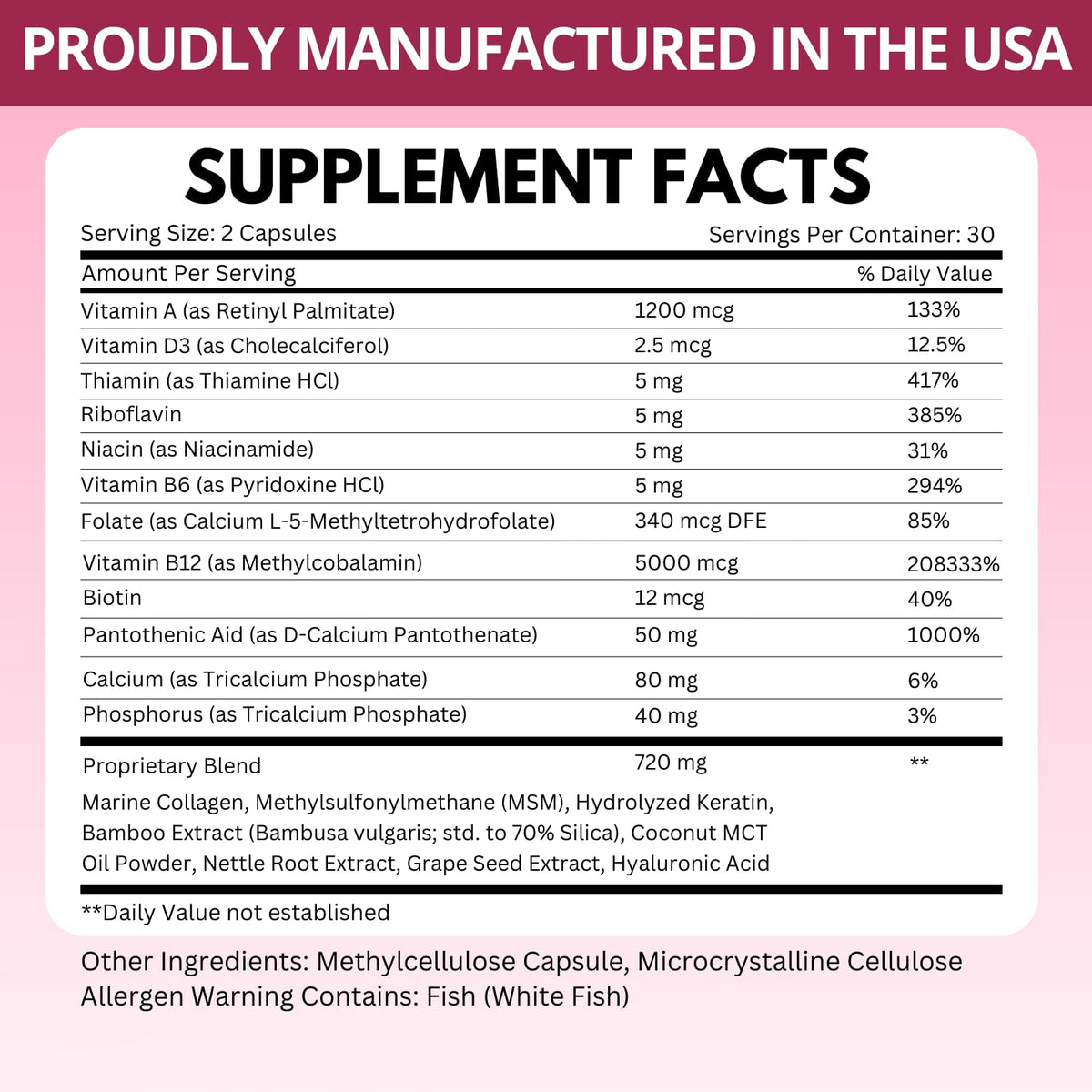 B12 with Hyaluronic Acid, Collagen and Folate – 25000 mcg B12 Complex | Maximize Absorption & Energy | Gluten Free USA Made, B1, B2, B3, B6, B7, B12 vitamins 5000 mcg - PrimeBioHealth - canada supplements