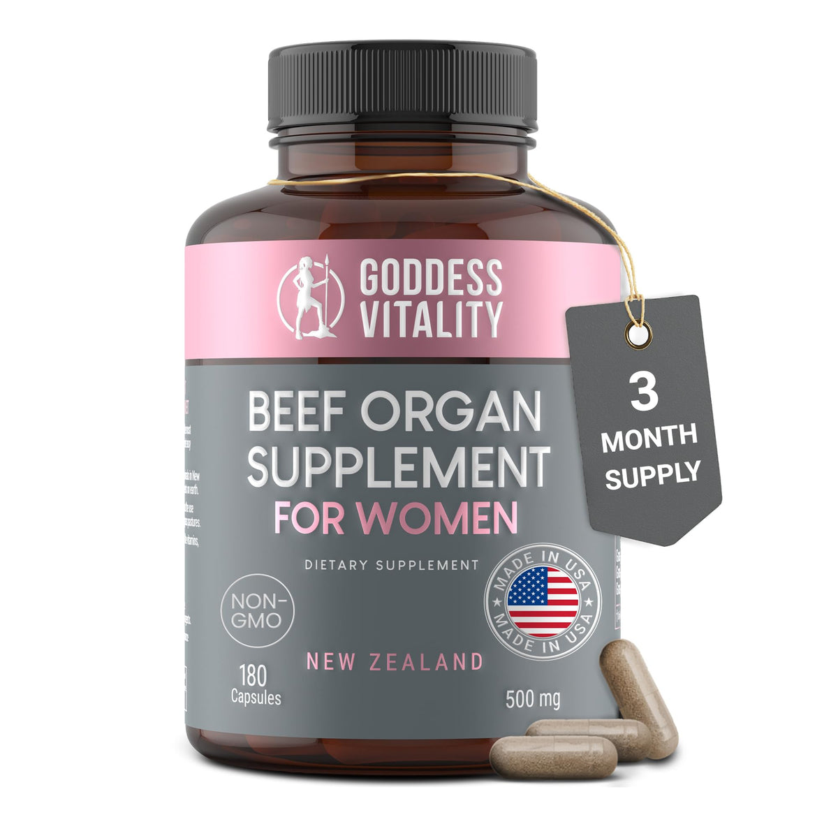Beef Organ Supplement for Women | Supports Hormone Balance | Ovary, Uterus & Reproductive Nourishment + Liver, Kidney & Heart for Cycle Harmony - PrimeBioHealth - canada supplements