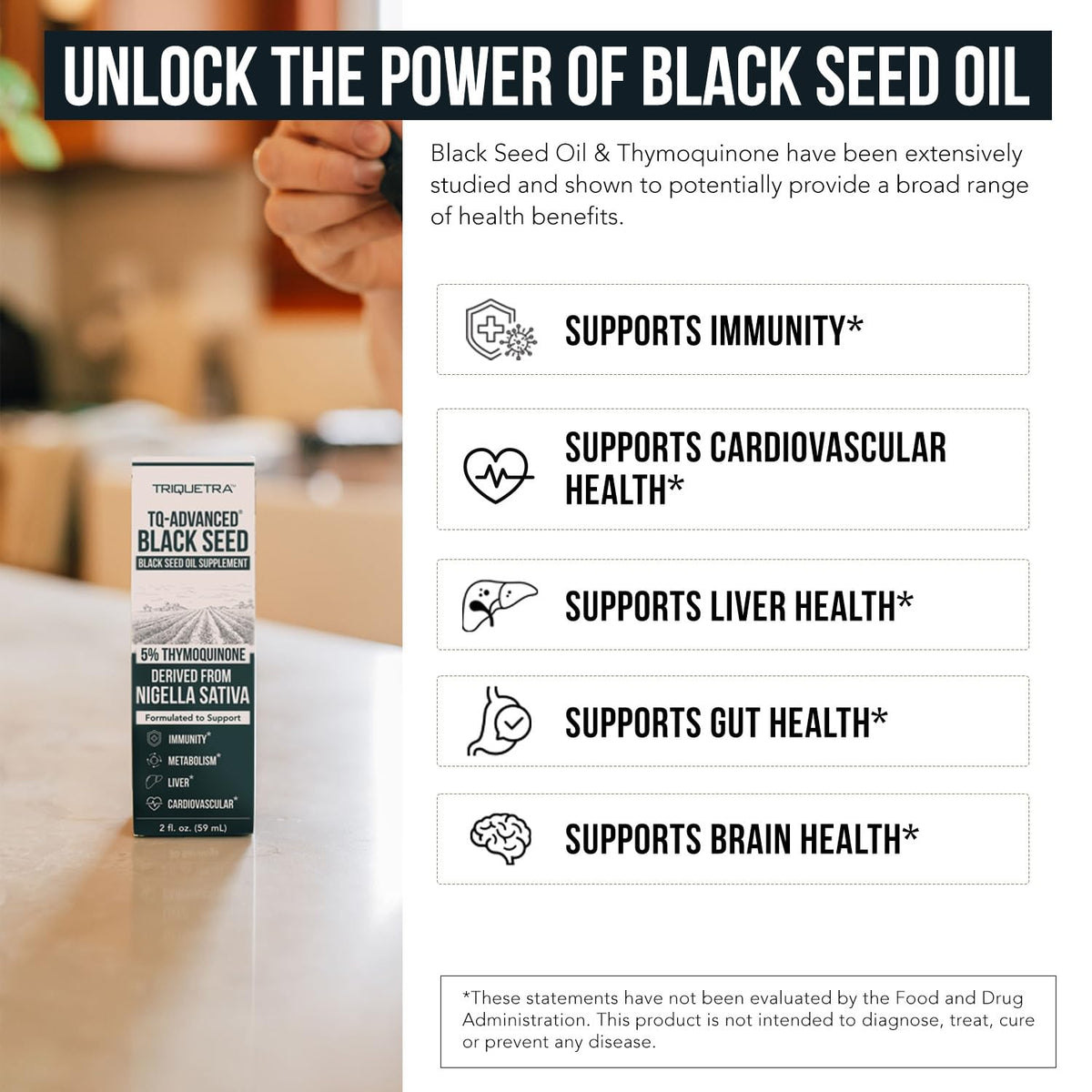 Black Seed Oil Softgels | 5% Thymoquinone - TQ-Advanced® | High Potency - 500 mg per Capsule - 15:1 Concentrate from Nigella Sativa Extract, Raw Form, Vegan Formula, Glass Bottle (60 Softgels) - PrimeBioHealth - canada supplements