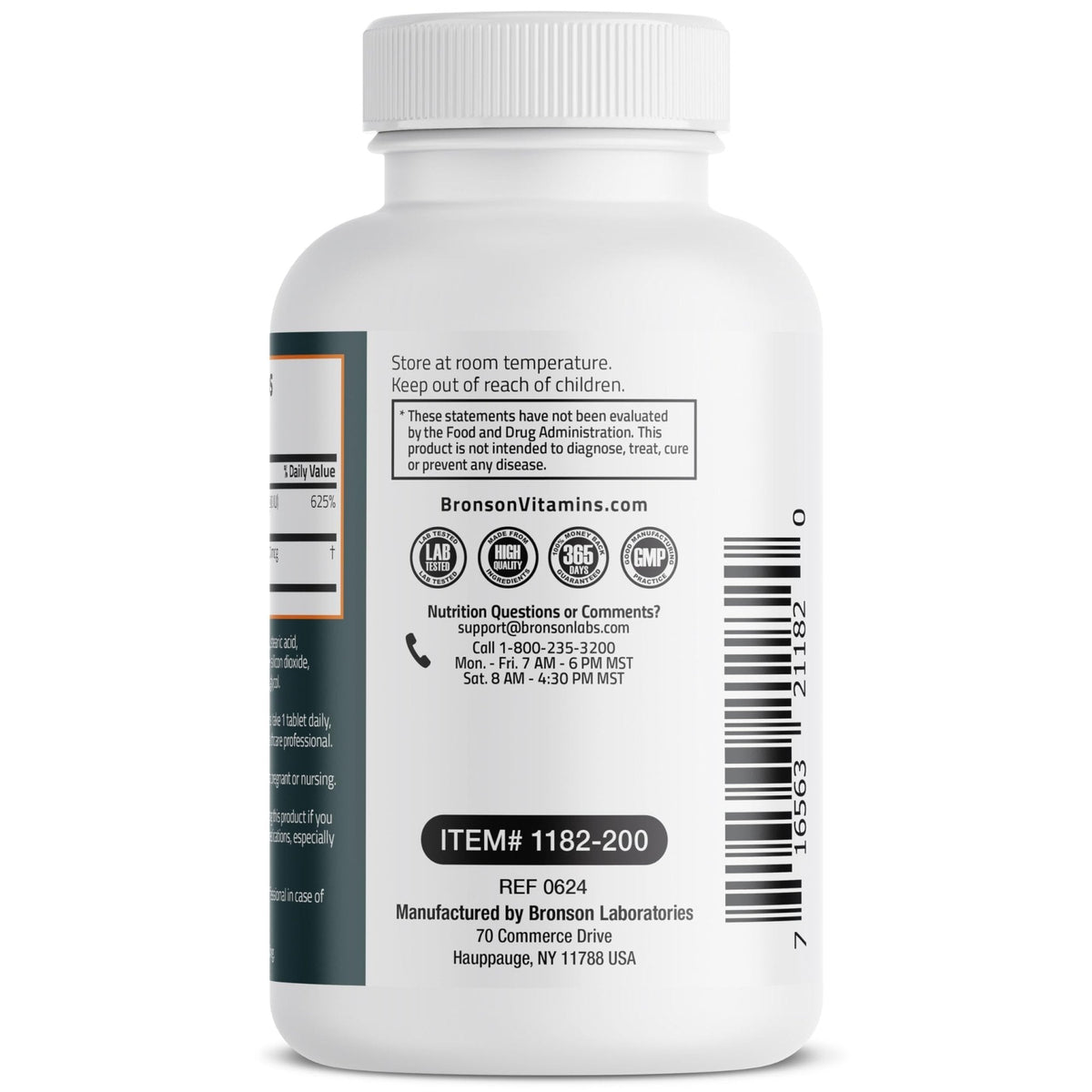 Bronson Vitamin K2 D3 (MK7) Supplement Non-GMO Formula Vitamin D3 5000IU (125 mcg) & 90 mcg K2 MK-7, Easy to Swallow D & K Complex, 120 Tablets - PrimeBioHealth - canada supplements