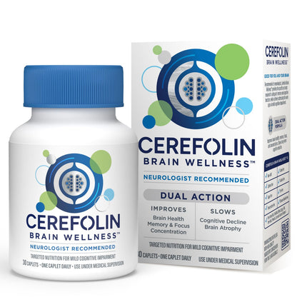 Cerefolin Brain Wellness, Targeted Nutrition for Cognitive Support, Improves Memory, Focus & Concentration, L-Methylfolate, NAC, B12 - PrimeBioHealth - canada supplements