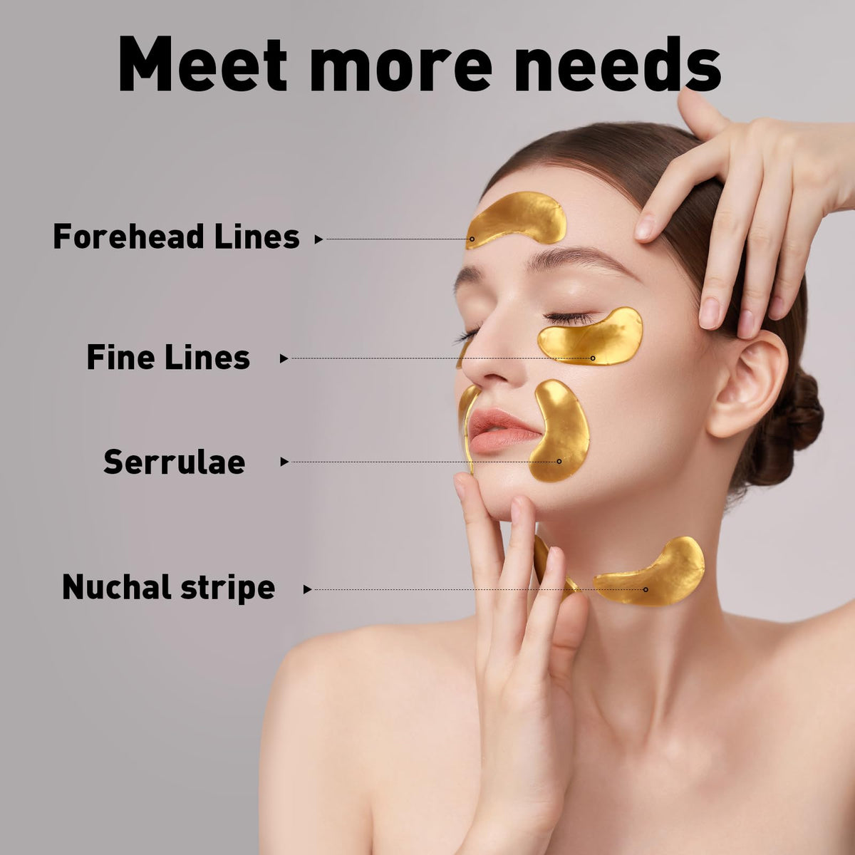 CHMI Under Eye Patches (50 Pairs) - 24K Gold Eye Patches for Puffy Eyes, Dark Circles, EyeBags and Wrinkles - PrimeBioHealth - canada supplements