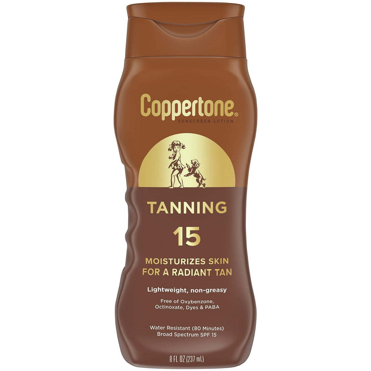 Coppertone Tanning Sunscreen Lotion, SPF 15, Lightweight and Non Greasy Sunscreen, Water Resistant, Oxybenzone Free - PrimeBioHealth - canada supplements