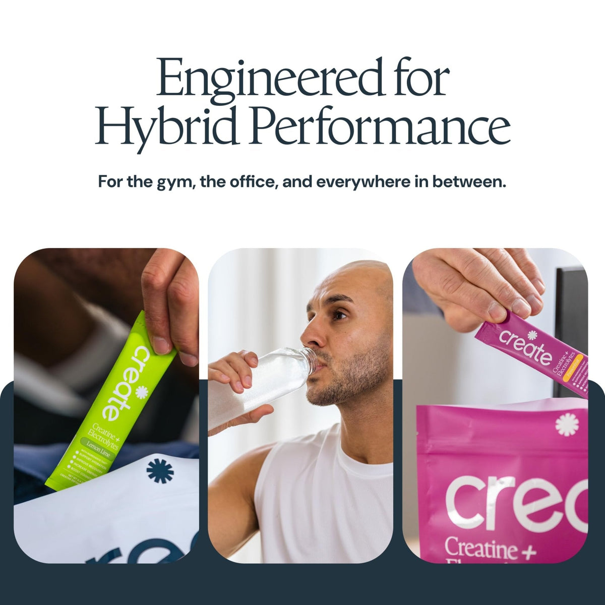 Create Creatine + Electrolytes Mix - Creatine Monohydrate Stick Packs, Supports Energy and Hydration, NSF Certified for Sport, 30 Count, Variety Pack - PrimeBioHealth - canada supplements
