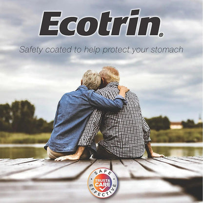 Ecotrin Safety Coated Aspirin Pain Reliever Tablets, Low Strength, NSAID 81mg, 365 ct (Pack of 2) - PrimeBioHealth - canada supplements