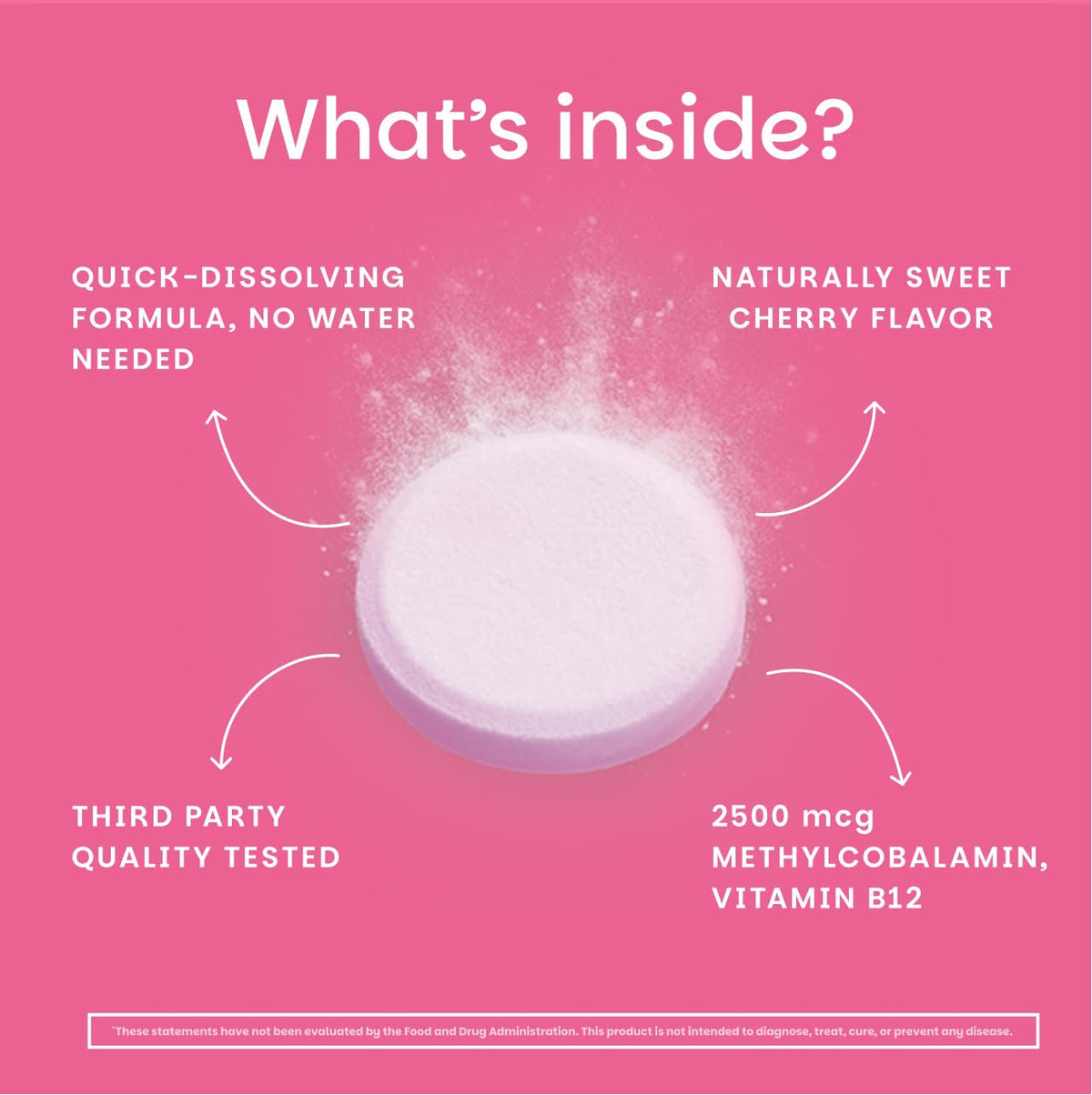 EZ Melts Dissolvable B12 2,500 mcg - Vitamin B12 for Energy & Immune Support - Non-GMO, Vegan & Gluten-Free - PrimeBioHealth - canada supplements