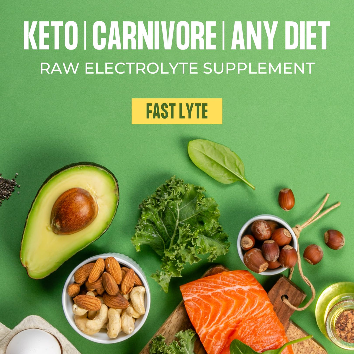 Fast Lyte Fasting Electrolyte Supplement Powder | No Sugar Unflavored Raw Electrolytes | 25% RDI Magnesium and Potassium with Trace Minerals | Carnivore & Keto Friendly - PrimeBioHealth - canada supplements