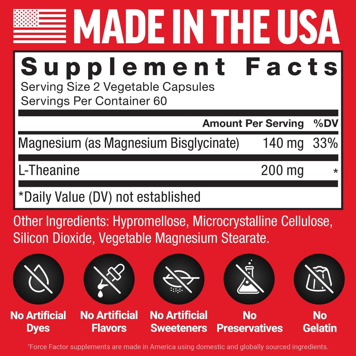 Force Factor Magnesium + L-Theanine, Magnesium Bisglycinate Supplement to Support Bones, Muscles, Nerves, Relaxation, and Mood, Vegan - PrimeBioHealth - canada supplements