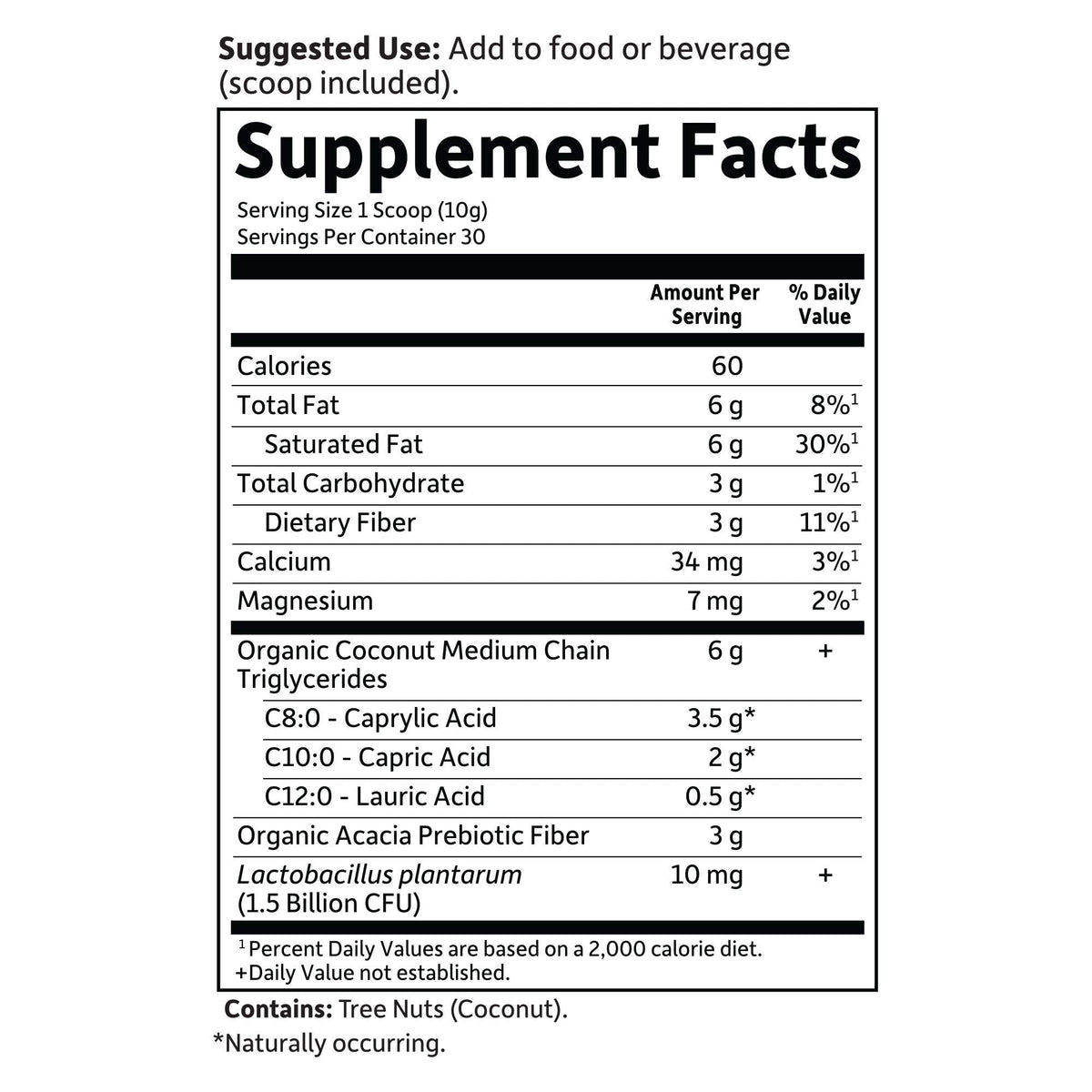 Garden of Life Dr. Formulated Keto Organic MCT Powder - 30 Servings, 6g MCTs from Coconuts plus Prebiotic Fiber & Probiotics - PrimeBioHealth - canada supplements
