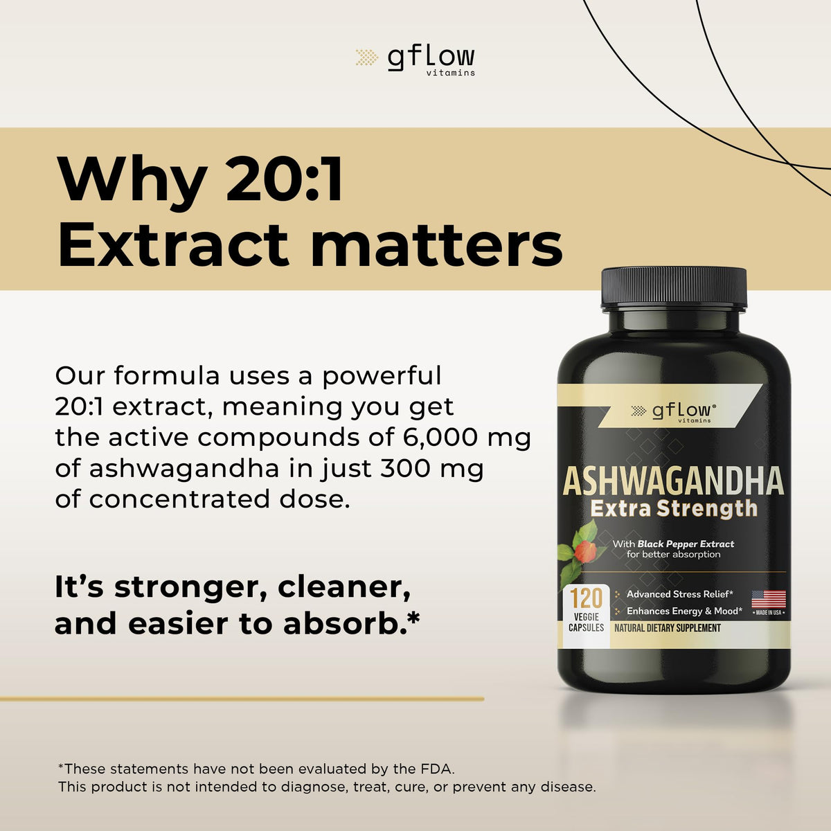 gflow vitamins Ashwagandha Supplements for Women and Men | Sleep, Mood and Energy Support | Extra Strength - PrimeBioHealth - canada supplements