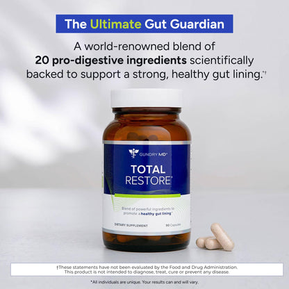 Gundry MD Total Restore Gut Lining Support, Digestive Supplement for Gastrointestinal Wellness, Gut Health Supplement - PrimeBioHealth - canada supplements