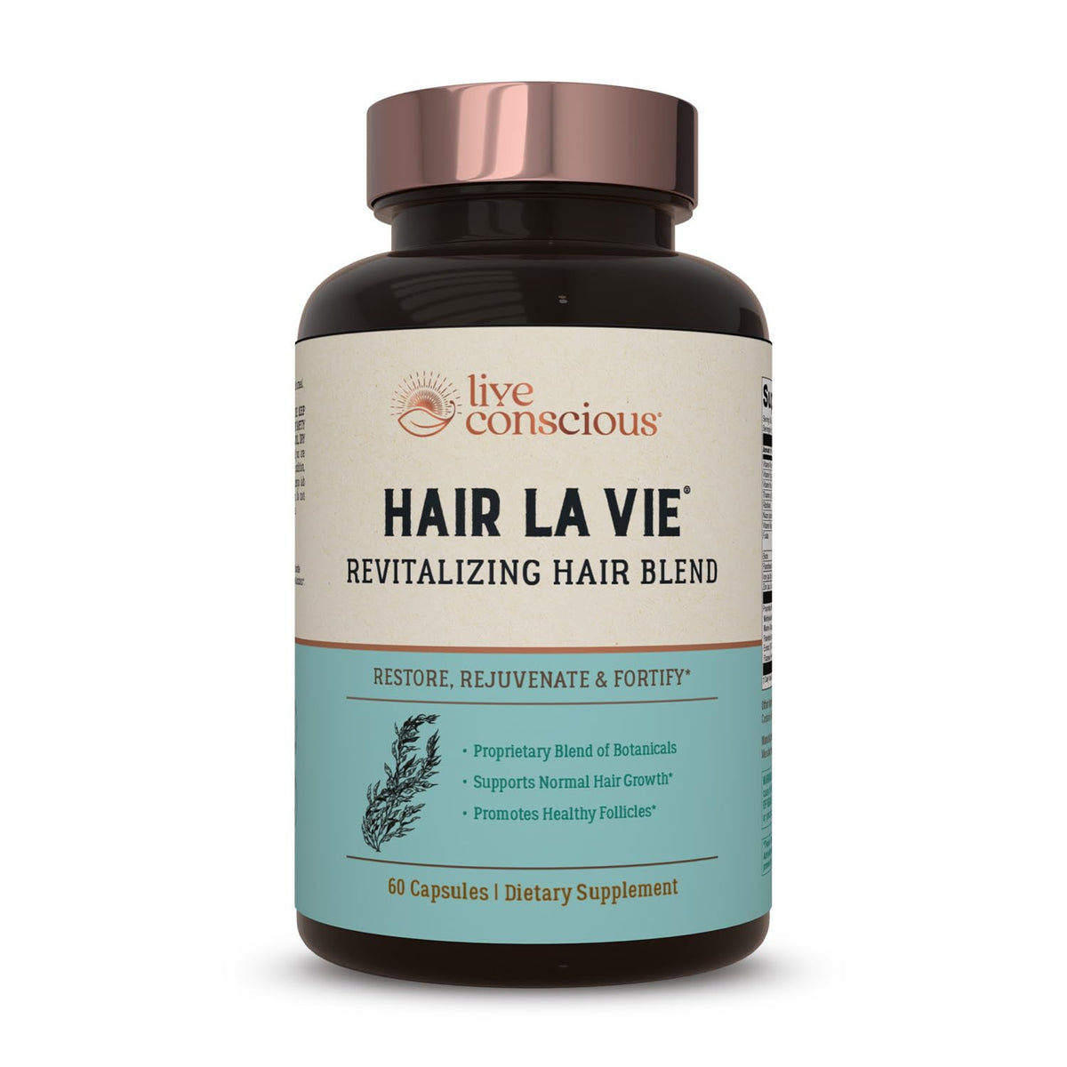 Hair La Vie Live Conscious Revitalizing Blend Hair Growth Vitamins for Women to Support Health of Hair - Supplements w/Biotin, Collagen & Saw Palmetto for Thick, Full Hair - 60 Caps - PrimeBioHealth - canada supplements