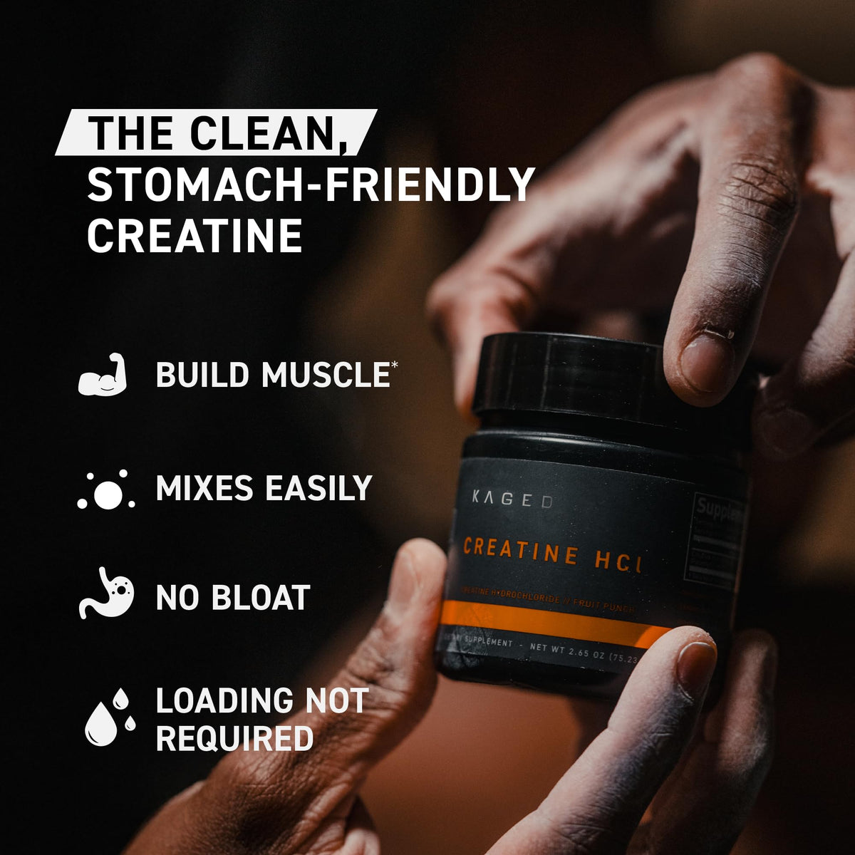 Kaged Creatine HCl Capsules | 7X Concentrated vs Mono | Muscle Building & Recovery | High Absorption | No Bloating | Creatine for Men & Women - PrimeBioHealth - canada supplements