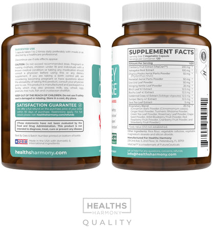 Kidney Cleanse Detox (Non-GMO) Support Healthy Urinary Tract- Powerful VitaCran Cranberry Extract & Herbs – Healthy Kidney Support Supplement - 60 Vegetarian Capsules (No Pills) - PrimeBioHealth - canada supplements