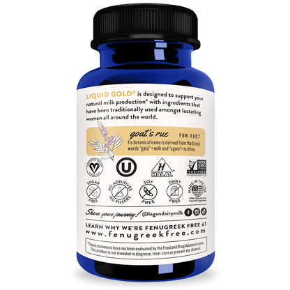Legendairy Milk Liquid Gold Lactation Support | Lactation Supplement with Organic Goats Rue, Milk Thistle, Shatavari, Fennel, Alfalfa & Anise - PrimeBioHealth - canada supplements