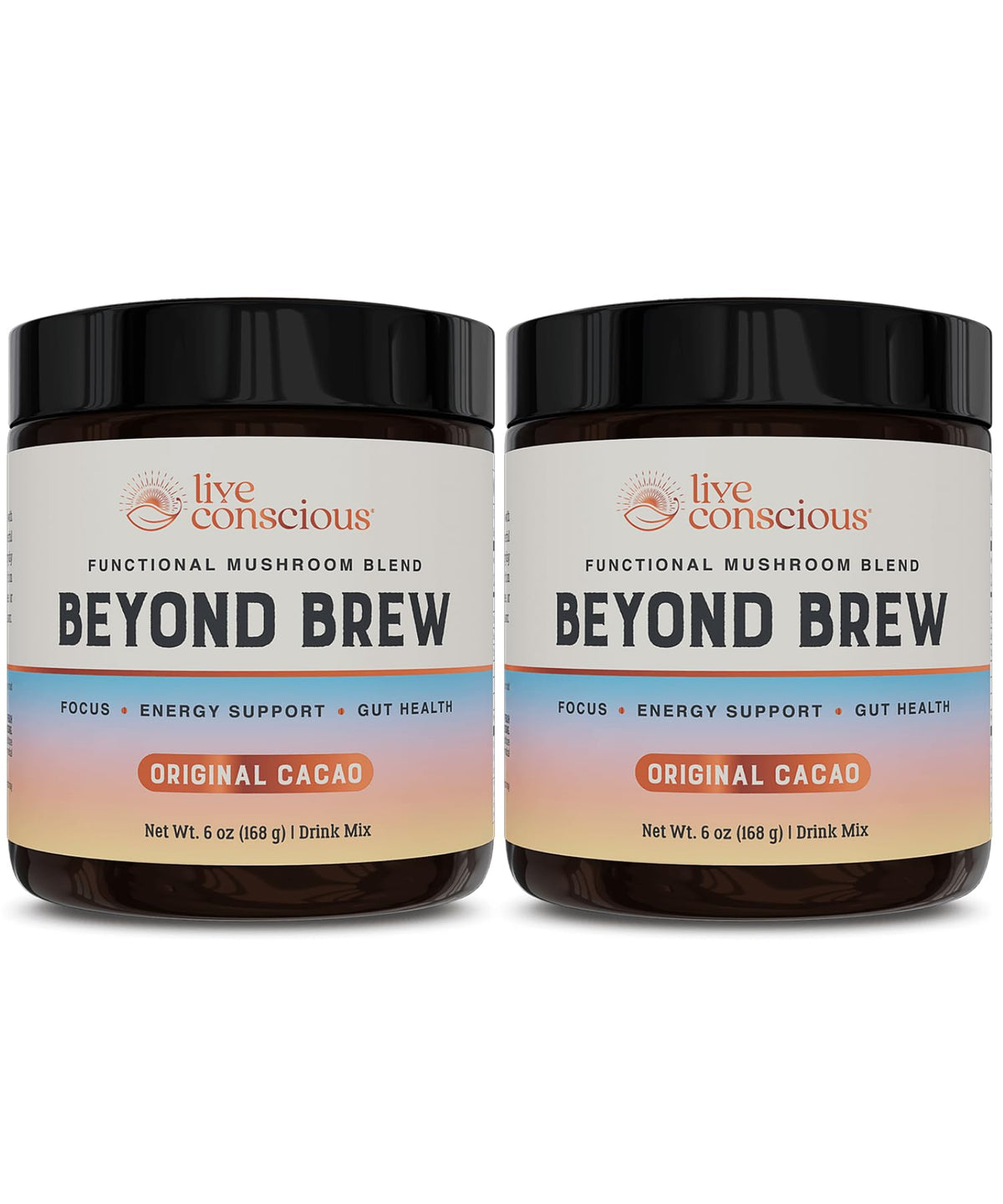 Live Conscious Beyond Brew - Coffee Alternative - Low Caffeine - Mushroom Complex w/Lion’s Mane, Reishi, Cordyceps & Chaga for Sustained Focus, Energy & Immunity - w/Prebiotics & Probiotics - 30 - PrimeBioHealth - canada supplements