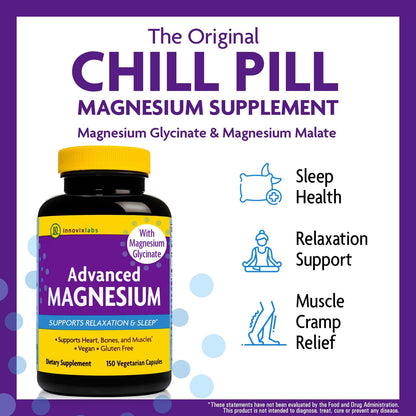 Magnesium & D3 Bundle: InnovixLabs Advanced Magnesium (150 Time-Release Capsules) and InnovixLabs Vitamin D3 +K2 Supplement (60 Softgels). Optimal Calcium Absorption, Supports Bone and Immune Health.* - PrimeBioHealth - canada supplements