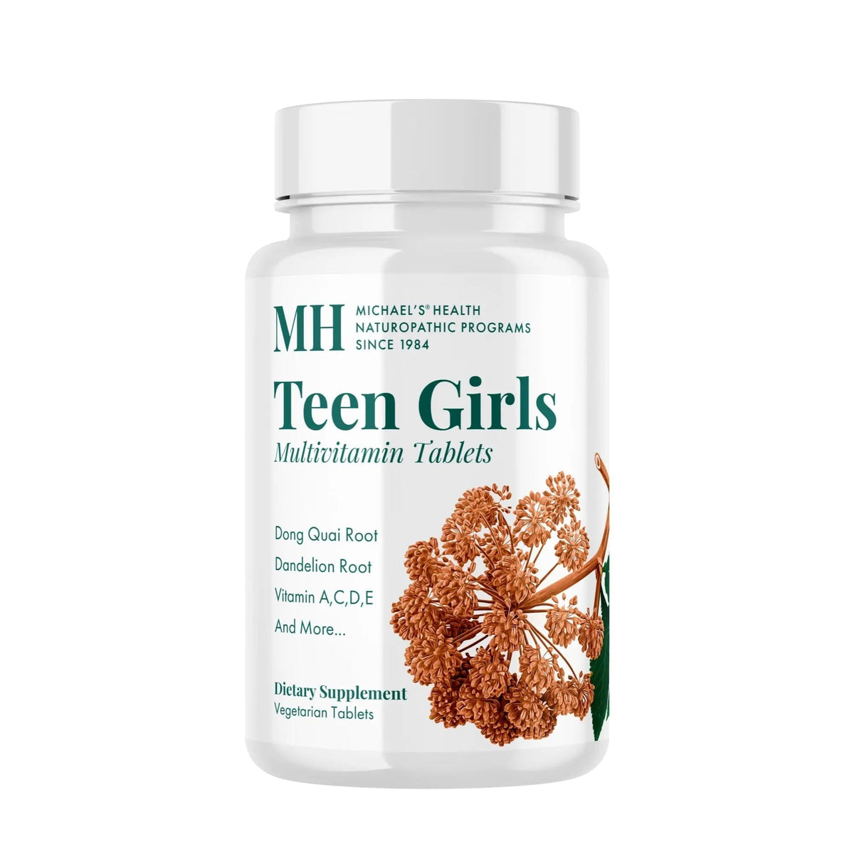 MICHAEL'S Health Naturopathic Programs Teen Girls Multivitamin - 90 Vegetarian Tablets - with B Complex Vitamins - PrimeBioHealth - canada supplements