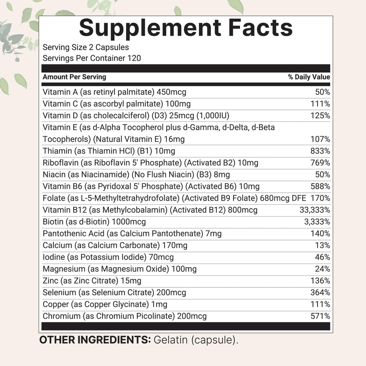 Micro Ingredients Pure Methylated Multivitamin, 240 Capsules | 19-in-1 Formula with Vitamins C, D, B12, Folate, Magnesium, Zinc & More | Filler Free, Non-GMO - PrimeBioHealth - canada supplements