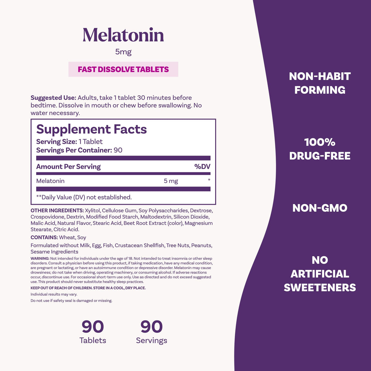 Natrol 5mg Fast Dissolve Tablets Melatonin Strawberry Flavor - PrimeBioHealth - canada supplements