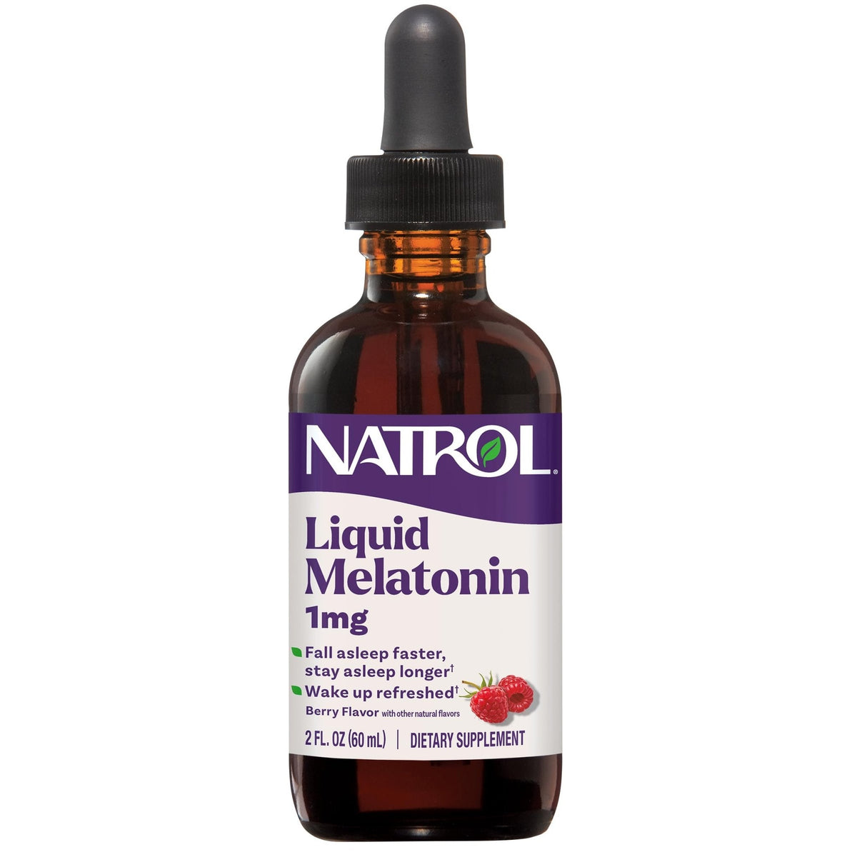 Natrol Liquid Melatonin 1 mg, Adult Melatonin Supplement to Fall Asleep Faster and Stay Asleep Longer, Wake Up Refreshed, - PrimeBioHealth - canada supplements