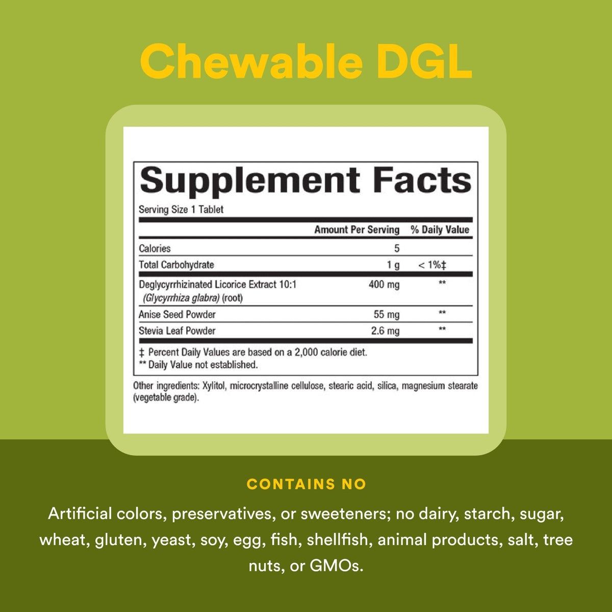 Natural Factors DGL Chewable - Digestive Support Supplement with Licorice Root Extract - Chewable Tablets Support Stomach Lining & Health - Non-GMO & Gluten-Free - PrimeBioHealth - canada supplements