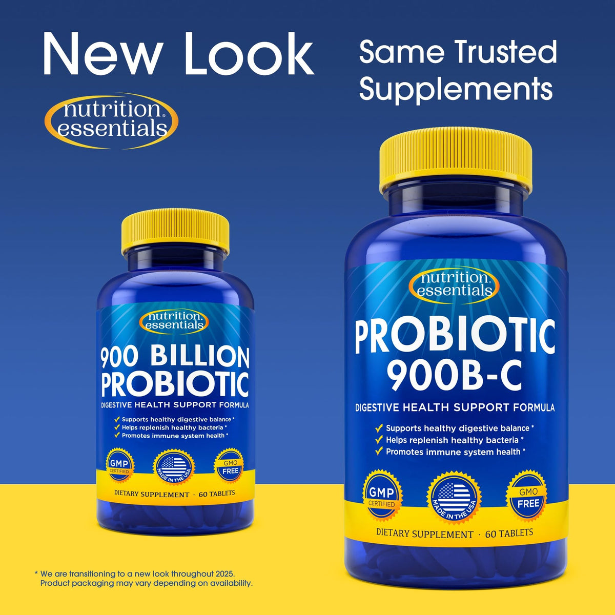 Nutrition Essentials Probiotics for Women and Men - with Lactase Enzyme and Prebiotic Fiber for Digestive Health - 80 Percent + More Potent Supplement - PrimeBioHealth - canada supplements