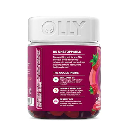 OLLY Women's Daily Multivitamin Gummy, Vitamins A, D, C, E, Biotin, Folic Acid, Adult Chewable Vitamin - PrimeBioHealth - canada supplements