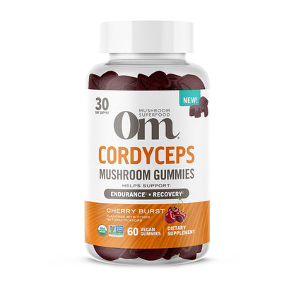 OM MUSHROOM SUPERFOOD Master Blend Mushroom Gummies – Organic 10-Mushroom Complex with Ashwagandha – Supports Immunity, Gut Health & Stress Relief – Mixed Berry Flavor – 28 Servings, 56 Count. - PrimeBioHealth - canada supplements