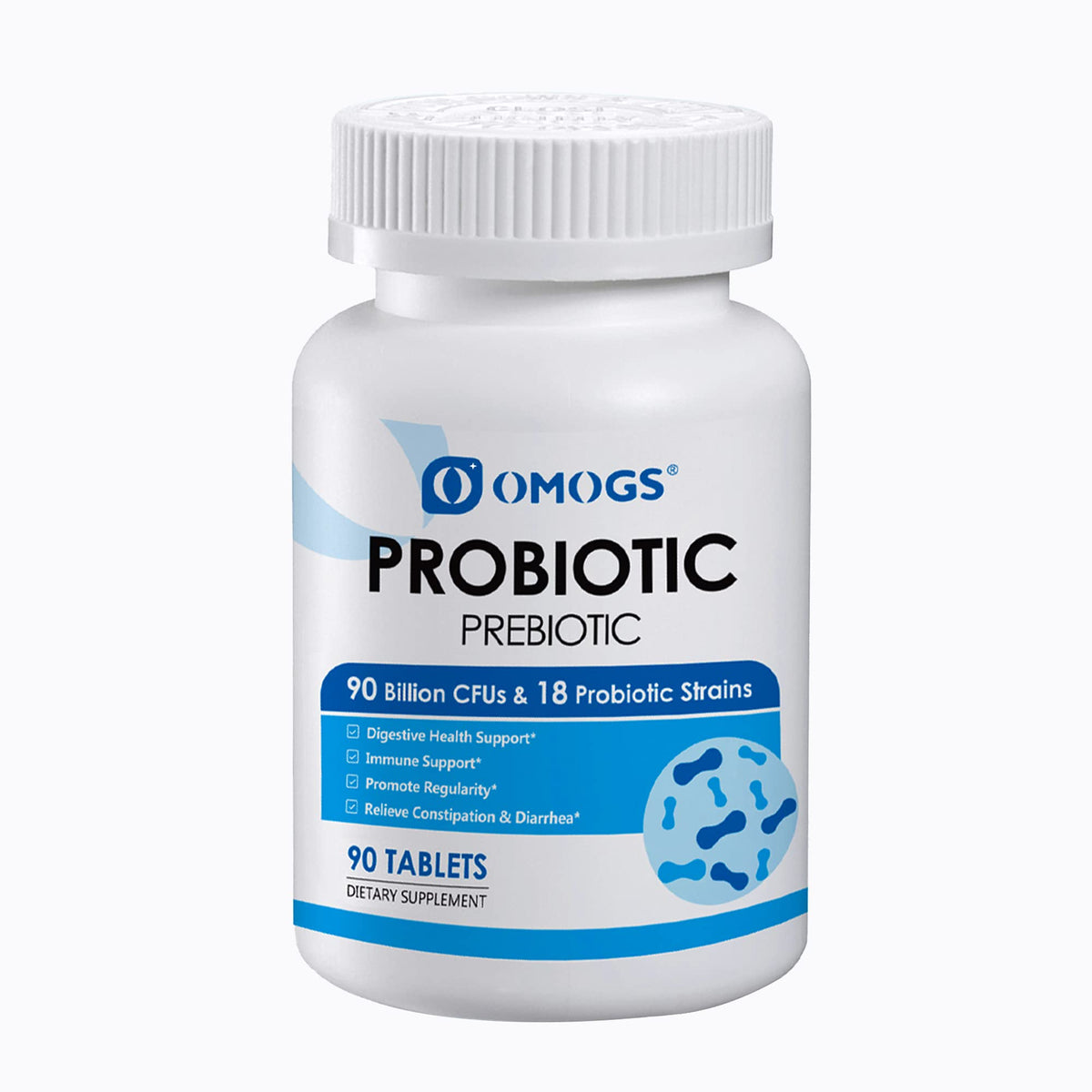 OMOGS Probiotics 90 Billion CFUs 18 Strains, with 3 Organic Prebiotics & Vitamin C, Nutritional Supplement for Women, Men & Kids, Support Metabolism - PrimeBioHealth - canada supplements