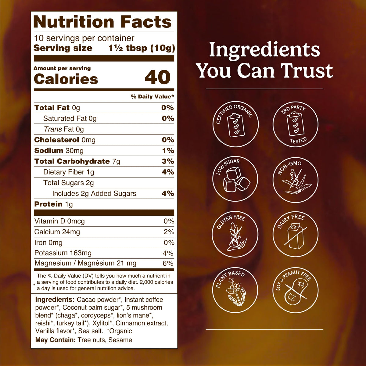 Organic Traditions Mind Fuel Instant Mushroom Coffee Alternative, Caffeine Free Lion’s Mane and Maca Herbal Drink with Dandelion, Chicory, Roasted Grain Blend, Natural Focus Support, 140g / 5oz - PrimeBioHealth - canada supplements