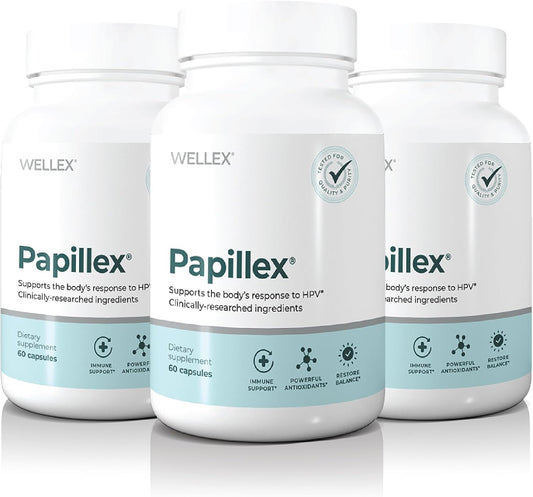 Papillex Dietary Supplement Tablets All Natural Immune Support - Immunity Defense - Best Immune System Booster - Organic 60 Capsules Bottle (3 Pack) - PrimeBioHealth - canada supplements