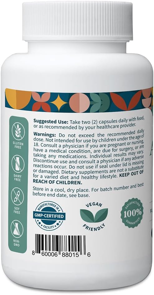 Pattern Wellness Ashwagandha Complex Supplement – 360 Vegan Capsules | For Men & Women – Organic KSM-66® & Black Pepper Extract – Supports Stress Response & Energy Balance – Non-GMO - PrimeBioHealth - canada supplements