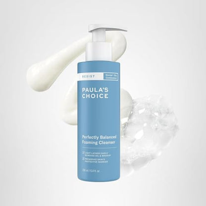 Paula's Choice RESIST Perfectly Balanced Foaming Facial Cleanser, Face Cleanser with Hyaluronic Acid & Aloe, Anti-Aging Face Wash - PrimeBioHealth - canada supplements